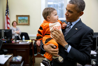 “Lions and tigers and bears. Oh my!” Oct. 24, 2014White House Photo by Pete Souza